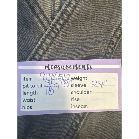 2/$30 ZARA Small Gray Wrap Style Denim Jacket - Picture 9 of 16